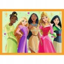 Puzzle 4w1 Bajkowe historie Disney Księżniczki Princess 34651 Trefl 4+