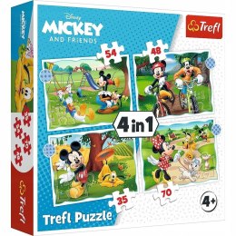 Puzzle 4w1 Myszka Mickey i Przyjaciele 34604 Trefl