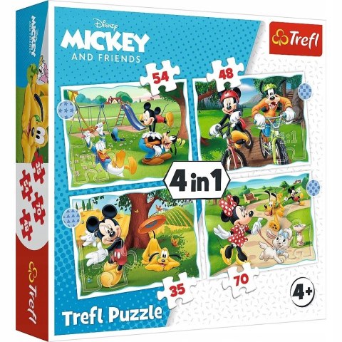 Puzzle 4w1 Myszka Mickey i Przyjaciele 34604 Trefl
