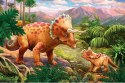 Puzzle 4w1 Niesamowite Dinozaury Mini 54 elementów Trefl