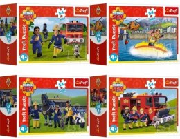 Puzzle 4w1 Strażak Sam Mini 54 elementów Trefl