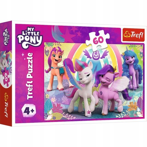 Puzzle 60 elementów My Little Pony W świecie przyjaźni 17390 Trefl