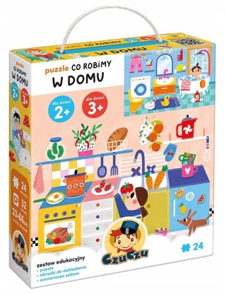 Puzzle Co robimy w domu dla dzieci: 2+ 3+ Czuczu