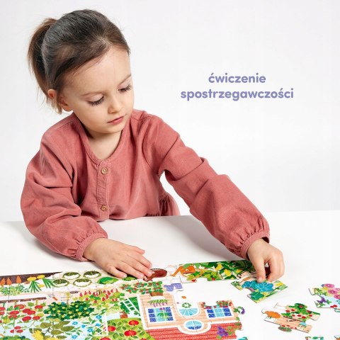 Puzzle Czuczu Co rośnie W ogródku 40 elementów dla dzieci: 3+, 4+