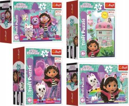 Puzzle Koci Domek Gabi Mini 4 x 54 elementy Trefl 4 szt 4w1