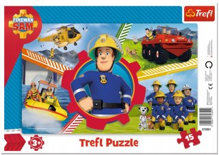 Puzzle Ramkowe 31351 Strażak Sam 15 elementów Trefl