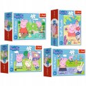 Puzzle Świnka Peppa Mini 54 elementy Trefl 4 szt