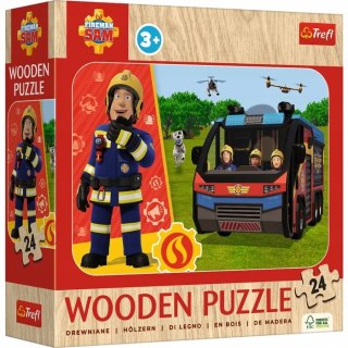 Puzzle drewniane Niesamowity Strażak Sam 24 elementów 20269 Trefl