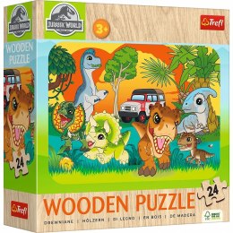 Puzzle drewniane Poznaj dinozaury 24 elementów 20276 Trefl