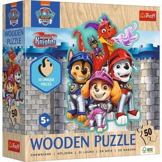 Puzzle drewniane Przygody z Psim Patrolem 50 elementów 20277 Trefl