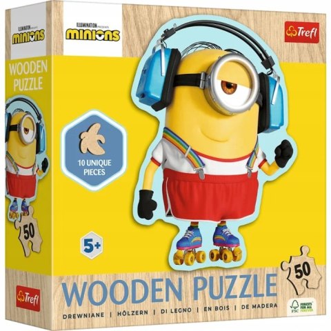 Puzzle drewniane Szalony Minionek 50 elementów Minionki 20239 Trefl
