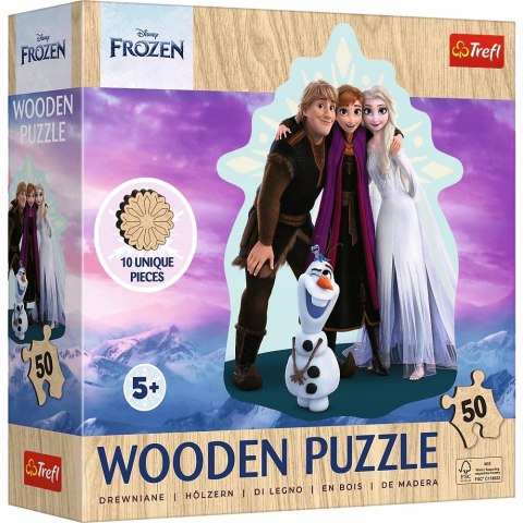 Puzzle drewniane Ulubiona Kraina Lodu 50 elementów Frozen 20283 Trefl