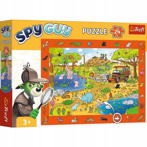 Puzzle obserwacyjne Spy Guy 24 elementy Safari 15591 Trefl 3+