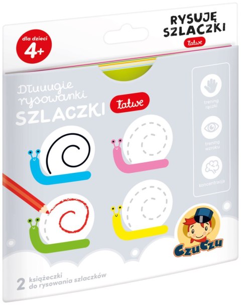 Rysuję szlaczki Łatwe Dłuuugie rysowanki 4+