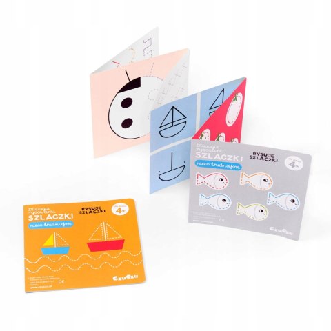 Rysuję szlaczki Łatwe Dłuuugie rysowanki 4+