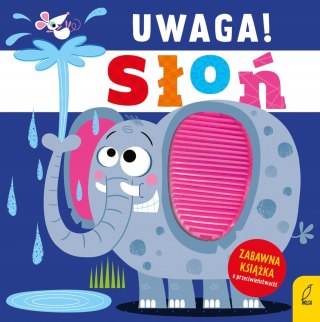 Uwaga, Słoń! Książeczka Sensoryczna Dotykowa