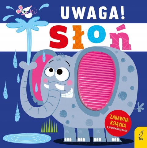 Uwaga, Słoń! Książeczka Sensoryczna Dotykowa