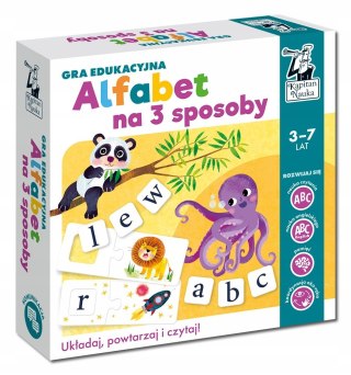 Alfabet na 3 Sposoby Gra Edukacyjna Litery Wyrazy Kapitan Nauka