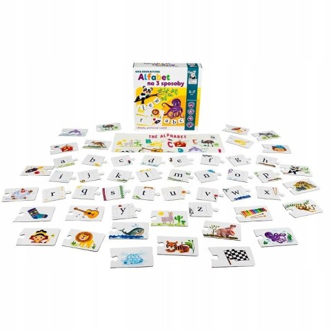 Alfabet na 3 Sposoby Gra Edukacyjna Litery Wyrazy Kapitan Nauka