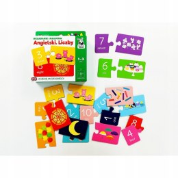 Angielski Liczby Układanki Malucha 1+ Puzzle Kapitan Nauka