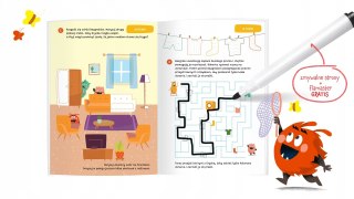 Bazgraki i zabawy 4-latków Kapitan Nauka Piszę i zmazuję 4+