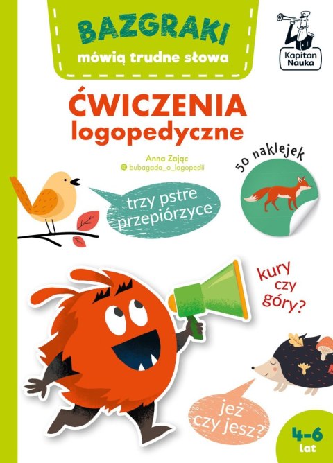 Bazgraki mówią trudne słowa Ćwiczenia logopedyczne Bazgraki Kapitan Nauka