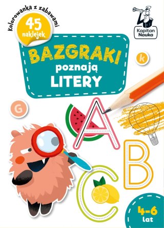 Bazgraki poznają litery 4-6 lat Kapitan Nauka