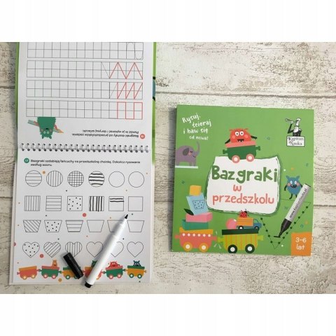 Bazgraki w Przedszkolu Piszę i Zmazuję Kapitan Nauka 3-6 lat