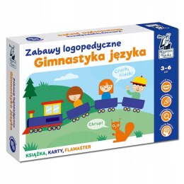 Gimnastyka języka Zabawy logopedyczne Kapitan Nauka 3-6 lat