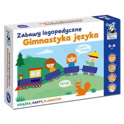 Gimnastyka języka Zabawy logopedyczne Kapitan Nauka 3-6 lat