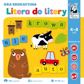 Gra Edukacyjna Litera do litery Edgard Kapitan Nauka 4-8 lat