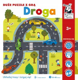 Gra edukacyjna Duże Puzzle Droga dla dzieci 3+ Kapitan Nauka
