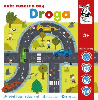 Gra edukacyjna Duże Puzzle Droga dla dzieci 3+ Kapitan Nauka