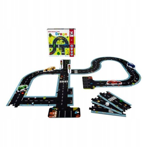 Gra edukacyjna Duże Puzzle Droga dla dzieci 3+ Kapitan Nauka