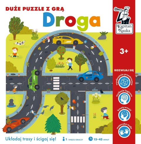 Gra edukacyjna Duże Puzzle Droga dla dzieci 3+ Kapitan Nauka