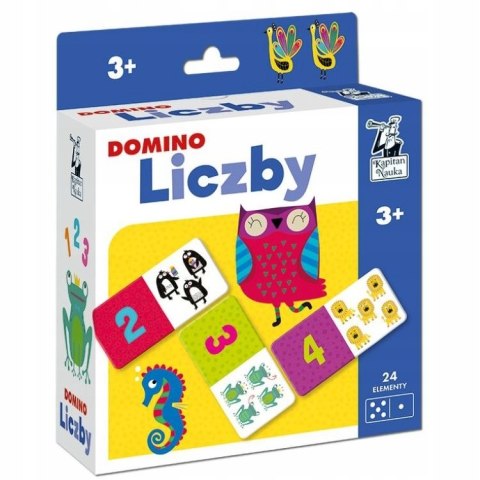 Gra planszowa Domino Liczby Kapitan Nauka Edgard