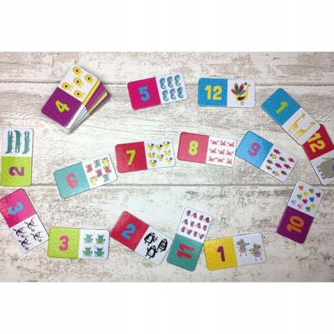 Gra planszowa Domino Liczby Kapitan Nauka Edgard