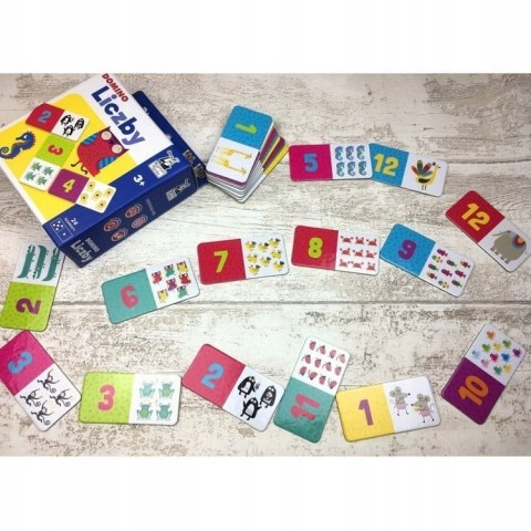 Gra planszowa Domino Liczby Kapitan Nauka Edgard