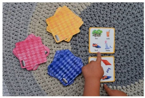 Gra planszowa Edgard Bójka na czytanie Gra do nauki czytania Kapitan Nauka