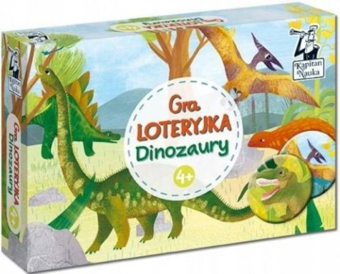 Gra planszowa Edgard Kapitan Nauka Gra loteryjka: Dinozaury