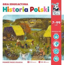 Gra planszowa Edukacyjna Historia Polski Kapitan Nauka Edgard