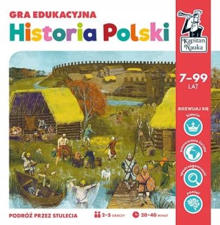 Gra planszowa Edukacyjna Historia Polski Kapitan Nauka Edgard