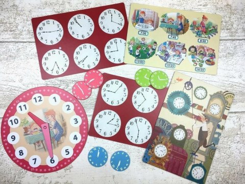 Kapitan Nauka Gra edukacyjna Zegar Która Godzina 5-7 lat