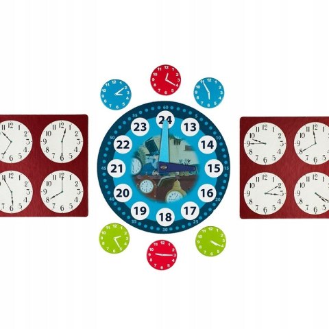 Kapitan Nauka Gra edukacyjna Zegar Która Godzina 5-7 lat