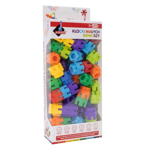 Klocki Małych Geniuszy 125176 Śrubki Konstrukcyjne 65 elementów Askato