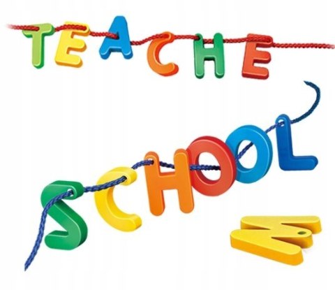 Klocki Małych Geniuszy Edukacyjne Alfabet 106212 Askato 140 elementów