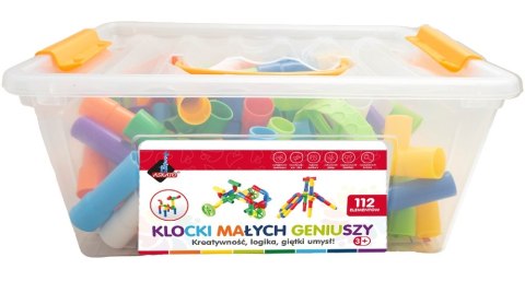 Klocki Małych Geniuszy Złączki 123912 Askato 112 elementów