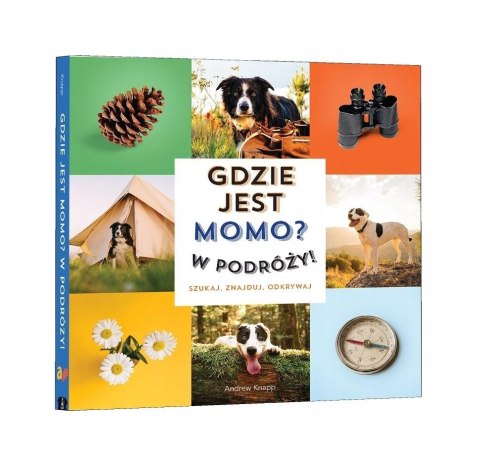 Książeczka Gdzie jest Momo? w podróży! Szukaj Znajduj Odkrywaj