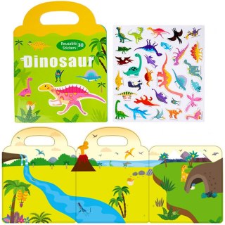 Książeczka z naklejkami Dinozaury Askato