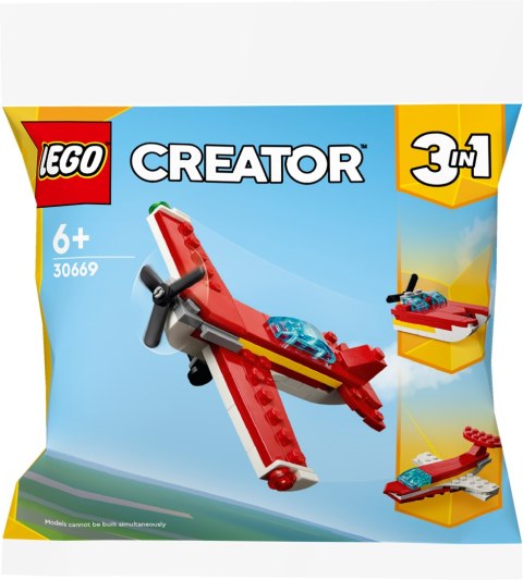 Lego Creator 30669 Kultowy czerwony samolot 3w1